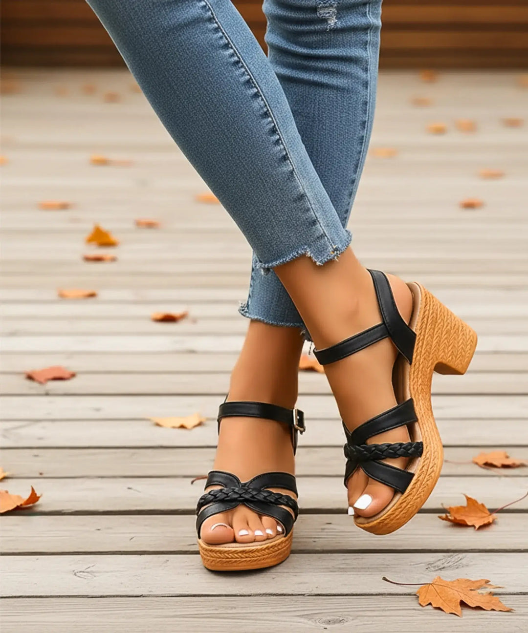 Kristina | Sandale na platformi sa debelom blok petom