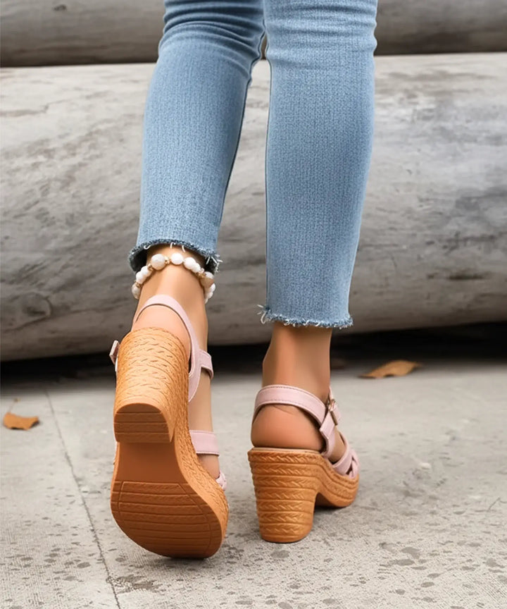 Kristina | Sandale na platformi sa debelom blok petom