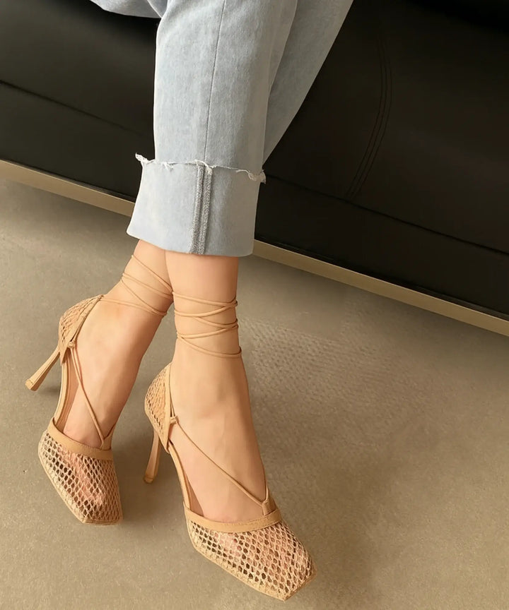 Lena | Sandale sa debelom petom i elegantnim vezivanjem